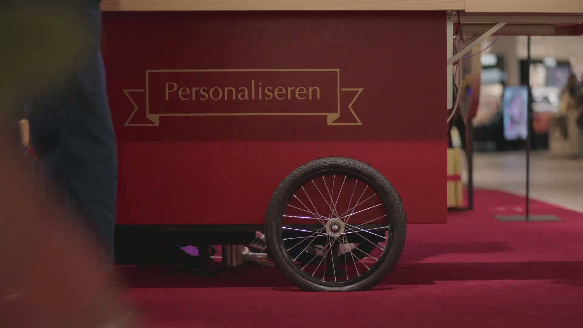 Pop-up personalisation studio at an event